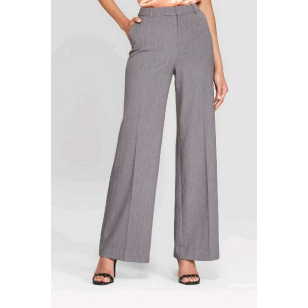 Women's Wide Leg High Rise Trousers